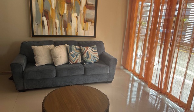 Charming 1-bedroom condo apartment in enchanting Santiago with AC, gym ,pool