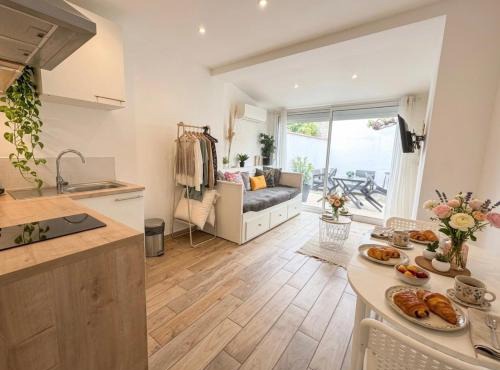 Charmant appart avec jardin privé wifi et clim - proche mer -1