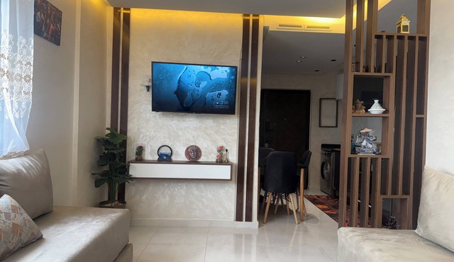 Charming 1-bedroom apartment in Mehdya with AC, WiFi