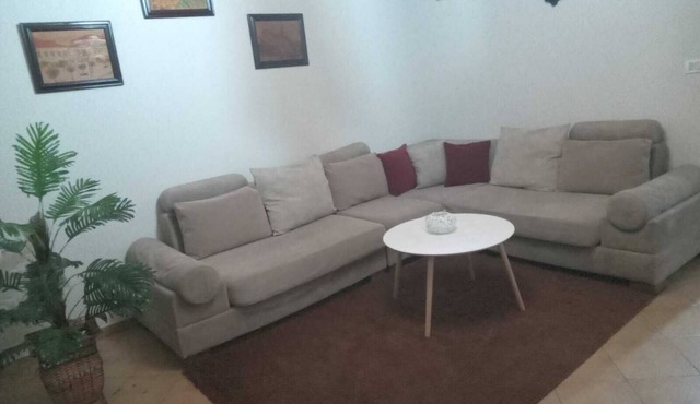Charming 1-bedroom villa in serene Shkoder with WiFi, AC and Garden view.
