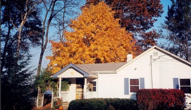 Charming, 1940's private home located on waterfront with gorgeous views of lake.