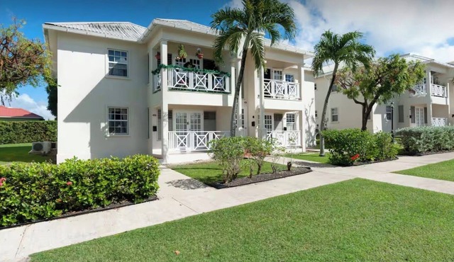 Charming 2-bedroom apartment in a gated community in St James, Barbados.
