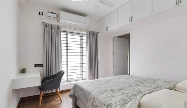Charming 2-bedroom apartment with WiFi, AC in Chennai
