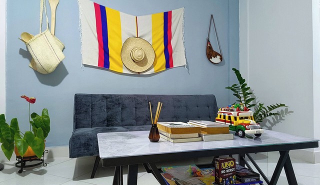 Charming 2-bedroom apartment with WiFi, AC in lovely Guadalajara de Buga
