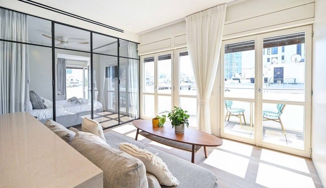Charming 2BR with Balcony w/Mamad near Hilton Beach by HolyGuest