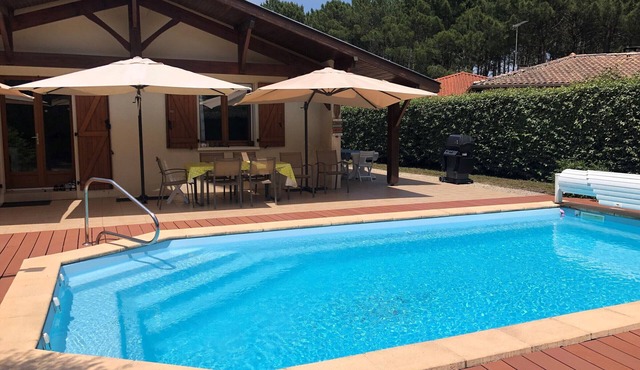Charming 3-Bed Home with Heated Pool, Near Beach, Family-Friendly