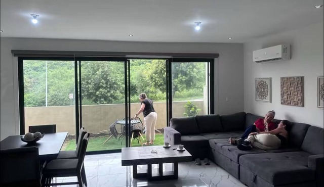 Charming 3-bedroom house in nice Mitras Poniente with WiFi, AC