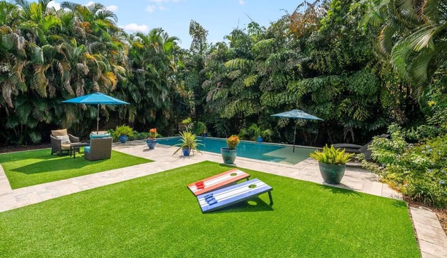 Charming 3-bedroom house with pool and Billards in Wilton Manors
