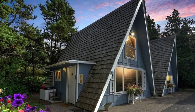 Charming A Frame Nestled Amidst Trees in Otter Rock, Oregon