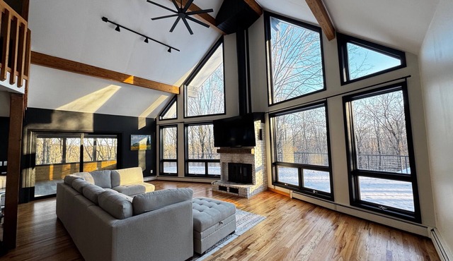 Charming A-Frame Retreat with Fireplace & Scenic Woodlands