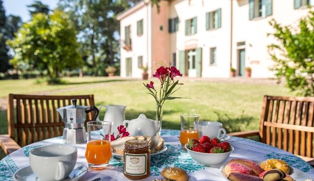 Charming apartment "Anna" in historical Villa Calanco on the hills of Dozza