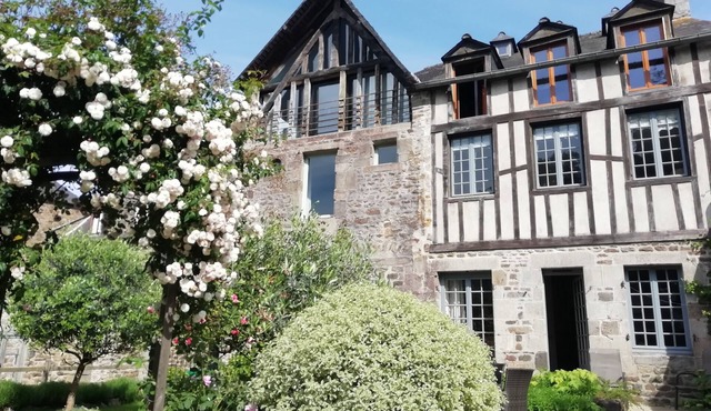 Charming apartment on port of Dinan with garden