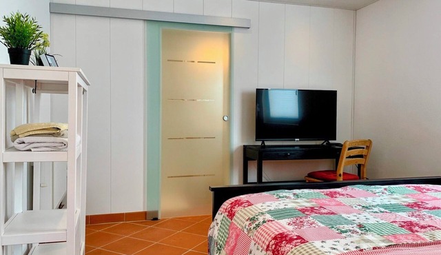 Charming apartment with air conditioning, WiFi, smart TV surrounded by greenery