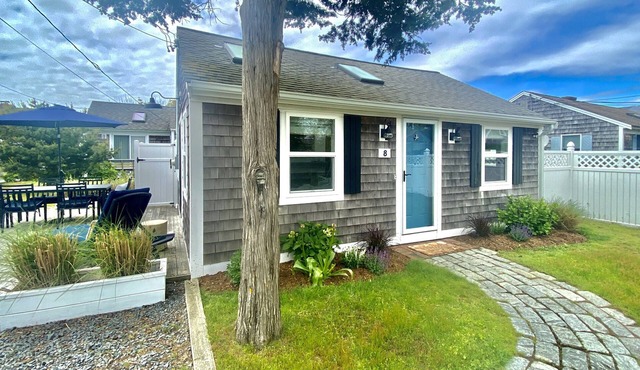 Charming Cape Escape: Steps to the Beach, Large Deck, 2 Bikes & Outdoor Shower!