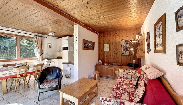 Charming Central Apartment with Garden Access in Combloux