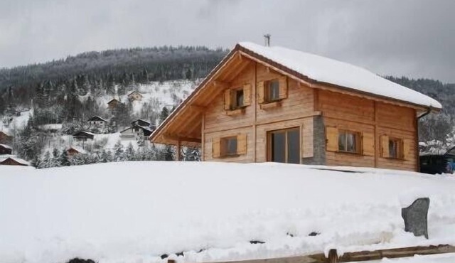 Charming chalet located on the edge of a lake with views of the ski slopes