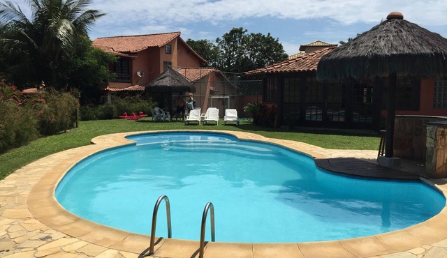 Charming condominium, 3 bedrooms, 24-hour security, infrastructure, parking, on Geribá beach