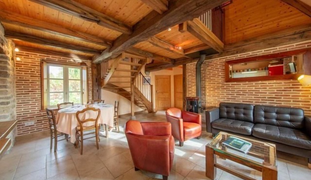 Charming Cottage with Sauna, Fireplace, and Countryside Views in Loiret