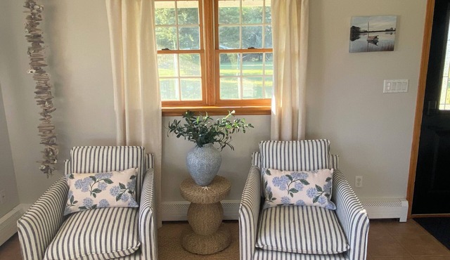 Charming Country Home sits on a 3-acre property in Bucolic Orient.