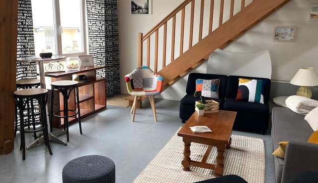 Charming Duplex for Rent in City Center, 5 km from the Coast