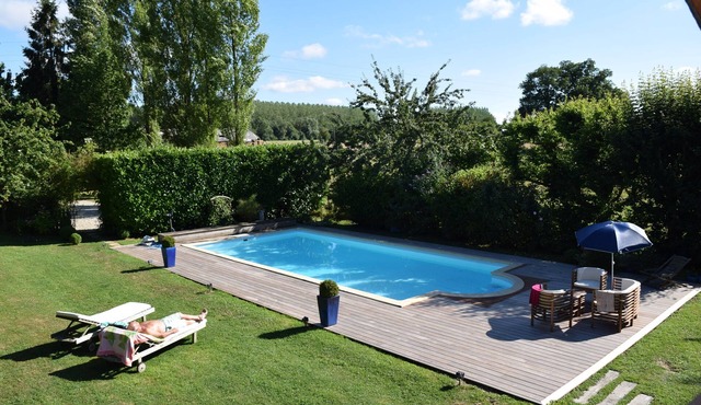 Charming farmhouse with swimming pool in Normandy - Family suite