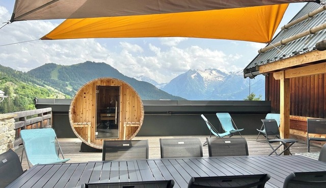 Charming Le Dénali 4* house 250m from the cable car + large terrace and sauna