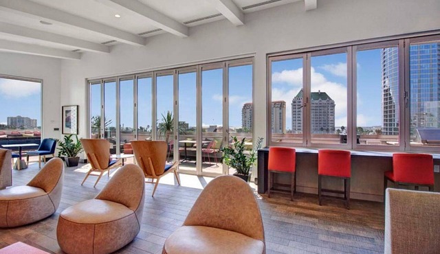 Charming Long Beach 1BR w/Pool & Gym, walk to Ocean Blvd, by Blueground