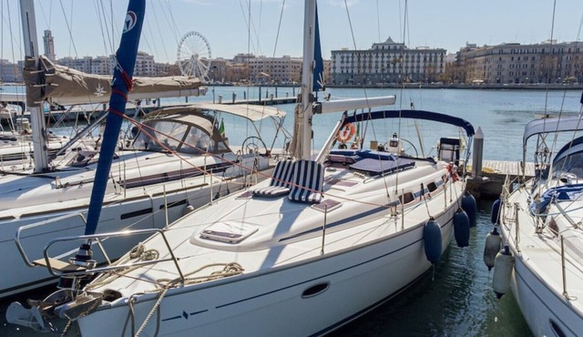 Charming sailing boat in the city center