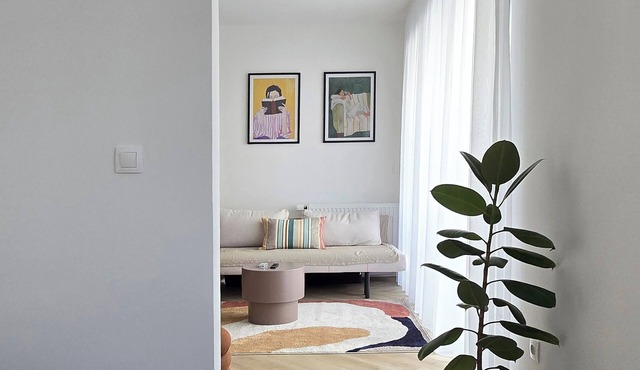 Charming studio apartment with free parking, AC, WiFi in beautiful Budapest