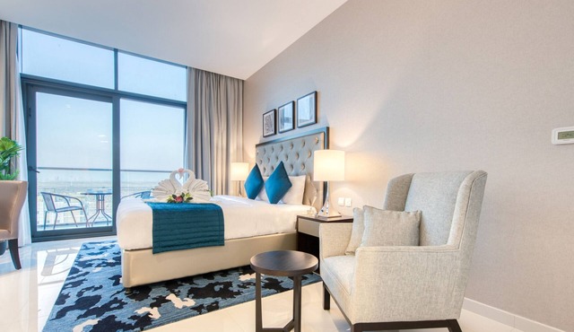 Charming Studio in Celestia A, Dubai South by Deluxe Holiday Homes