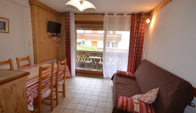 Charming Studio Near Village Center, 150m from Slopes, Balcony, Pet-Friendly