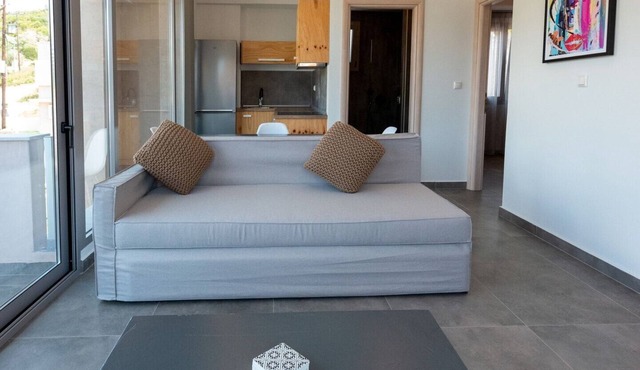 Charming Thasos Villa | Villa Lotus | 2 Bedrooms | Furnished Balcony with Sea View | Rachoni, Skala Rachoniou