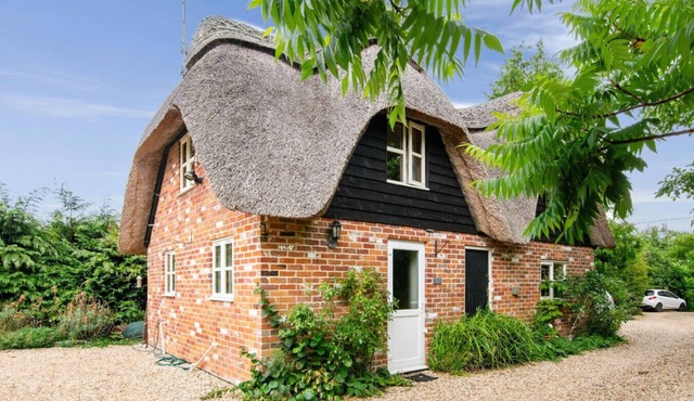 Charming thatched countryside hideaway with beams and garden access