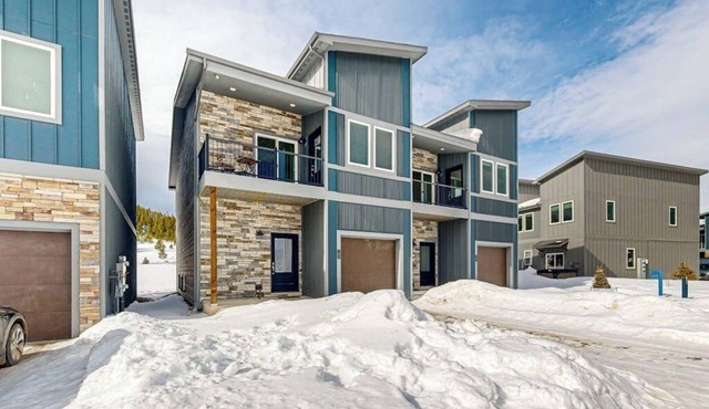 Charming townhouse with mountain views, gas fireplace, and dog friendly
