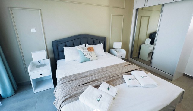 Charming two-bedroom apartment in hotel-like resort close to beach in İskele