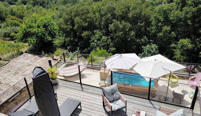 Charming vaulted house with a pool and views of the garrigue - Between the Cévennes and the Sea -
