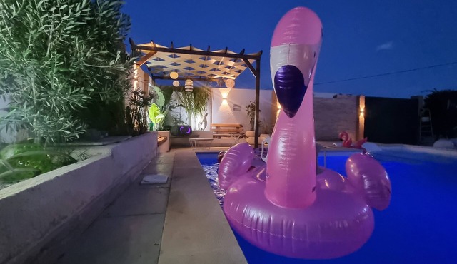 Charming with pool 3-bedroom house in Dar Allouche with AC