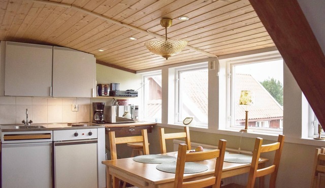 Charmingly furnished vacation home where you live high up and with a completely open floor plan.