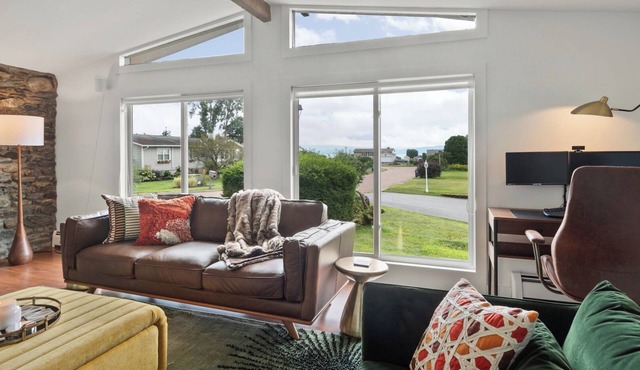 Chic Mid-Century Modern Retreat: Steps from Beach & Bike Path