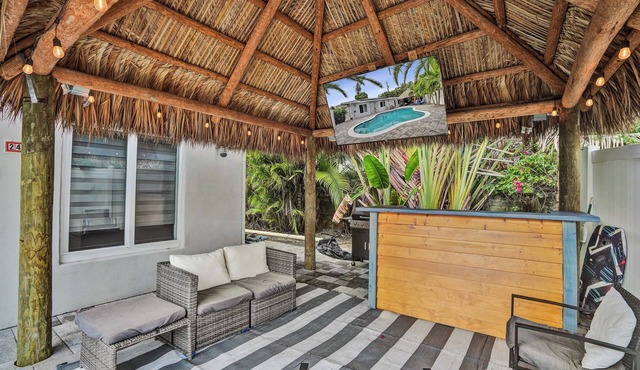 Chic Spacious 1br Getaway Pool &Tiki Bar Steps to the beach