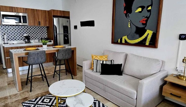 Chic Upper-Floor Condo with Rooftop Ocean Views Steps from Mamitas Beach 5th Ave