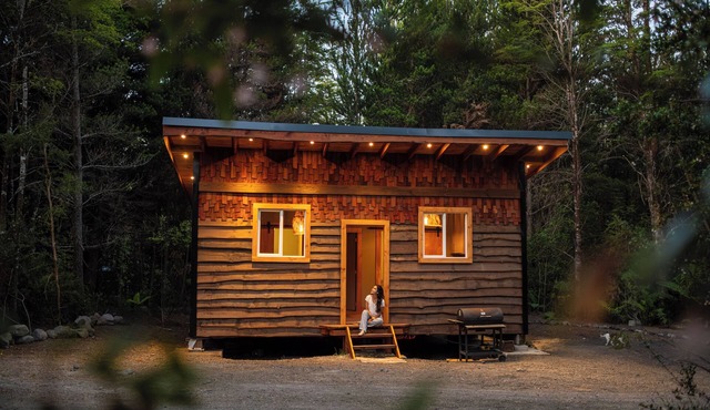 Ciervo: Peaceful Forest Cabana in Ensenada, Wood-Fired Hot Tub