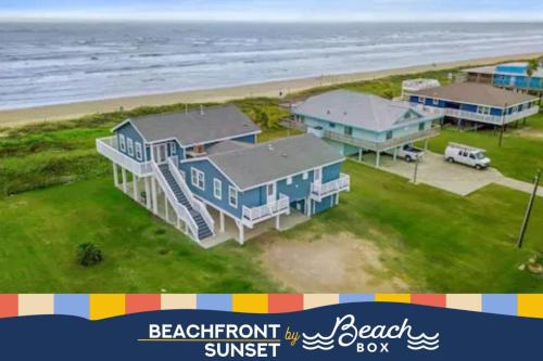 Classic beachfront home with panoramic ocean views and multiple decks