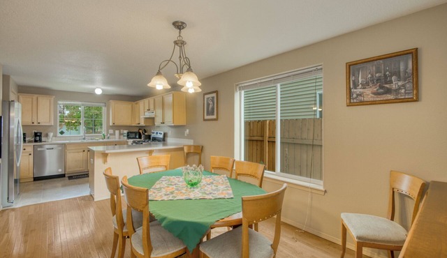 Close to downtown, with garage, fenced backyard