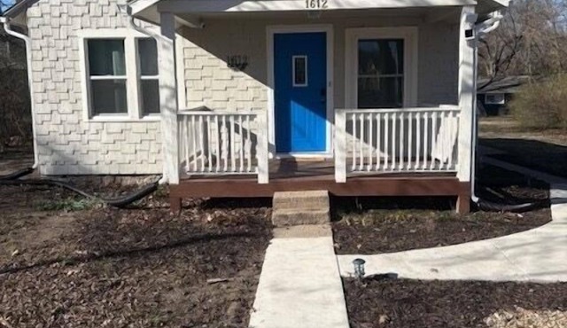 Close to KU & Mass, ample off street parking, fire pit and backyard