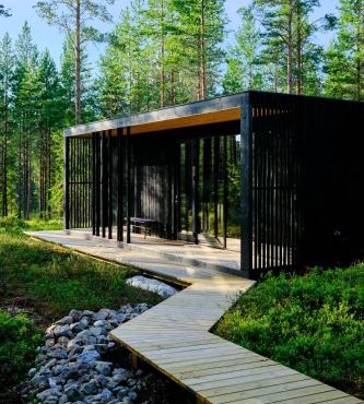 Coastal Forest Cabin in Sweden
