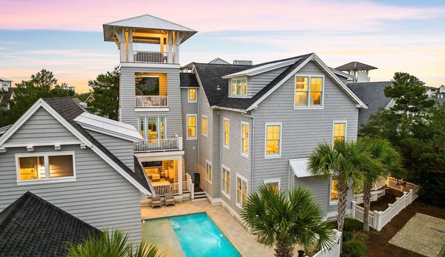 Coastal Getaway with Private Pool, Elevator, Lookout Tower and Golf Cart