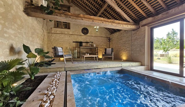 Cocoon' guest room with private wellness area