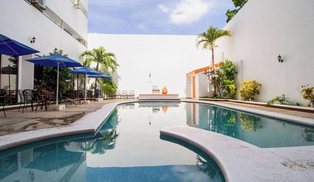 Colorful Mérida Stay with Pool, Garden Setting & Easy Walk to Parque Santiago