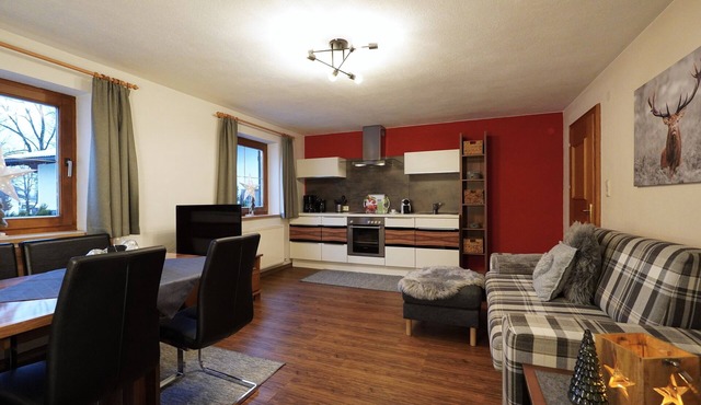 Comfort apartment on the Zugspitze in a great location with a beautiful mountain view!